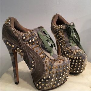 COPY - ZIGI CAMO STUDDED STILLETTOS 7